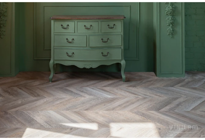 Кварц-винил Шеврон Шампань (690*115*2,5 мм) — купить в Воронеже