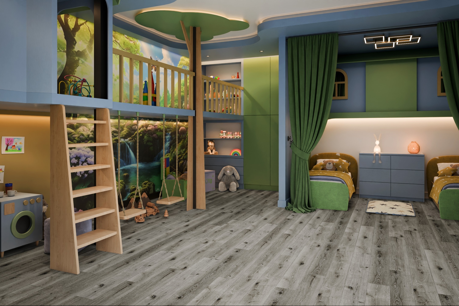 Усовершенствованная кварц-виниловая плитка «Damy Floor» Дуб Состаренный Серый (1227*187*2,5 мм) — купить в Воронеже