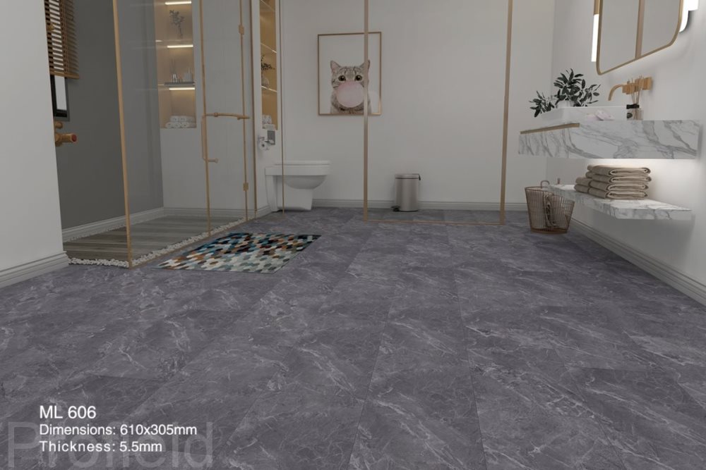 SPC ламинат "Profield" Грей марбл (305*610*5,5 мм) — купить в Воронеже