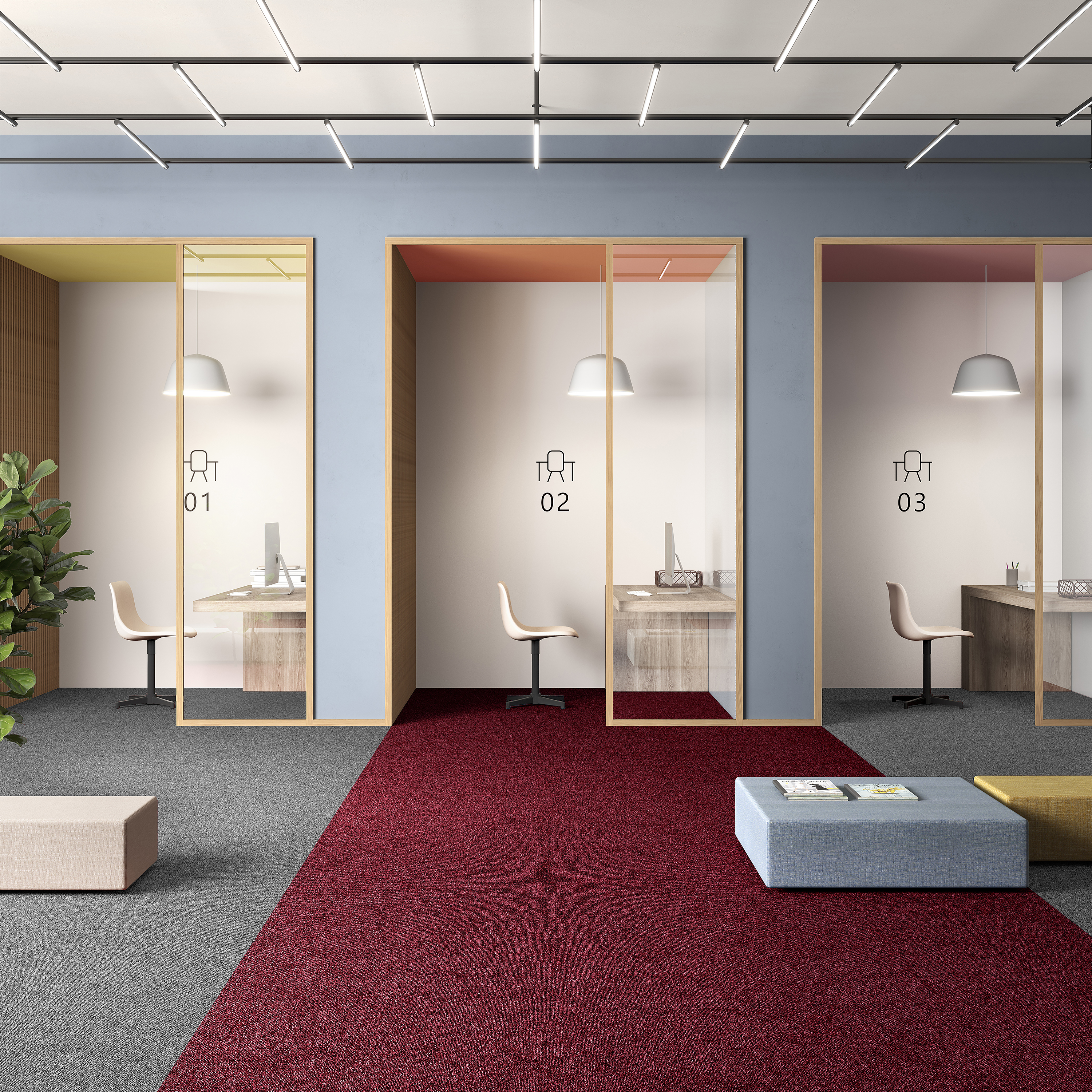 Ковровая плитка Medusa Tile 11 (500*500*5 мм) — купить в Воронеже