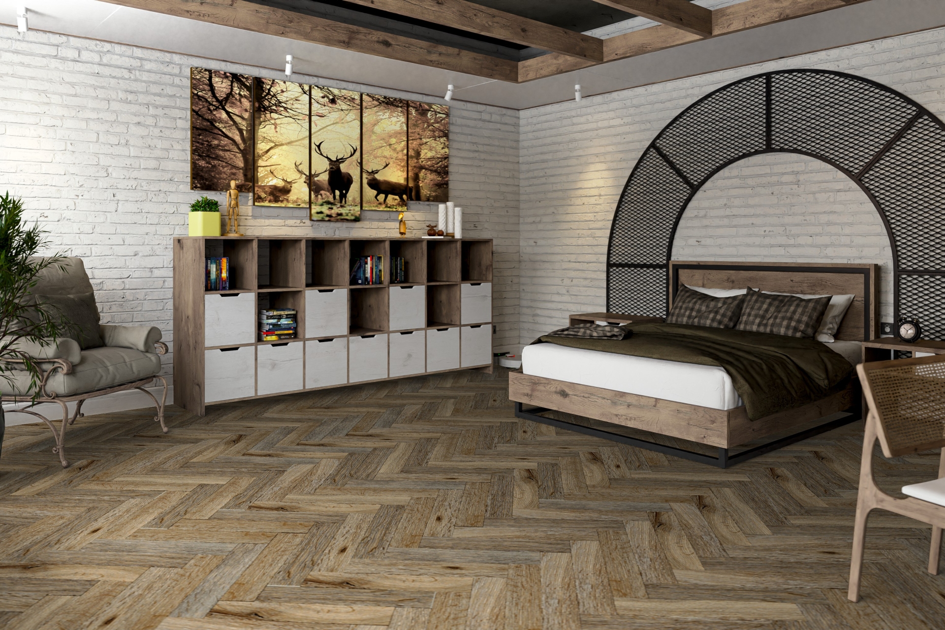 Усовершенствованная кварц-виниловая плитка «Damy Floor» Ковентри (590*118*2,5 мм) — купить в Воронеже