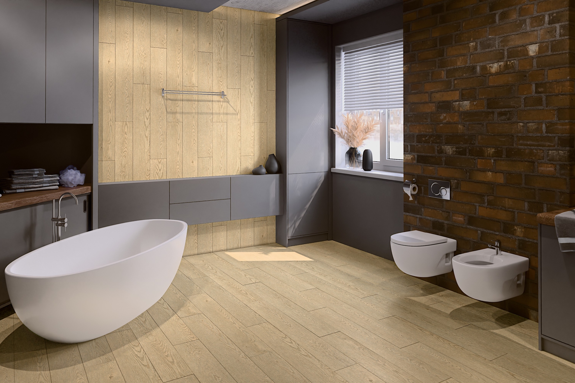 SPC ламинат «Damy Floor» Дуб Латте (1220*180*4 мм) — купить в Воронеже