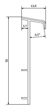 Плинтус для ковролина "Korner" Listwa зеленый (2500*13,8*50 мм) — купить в Воронеже