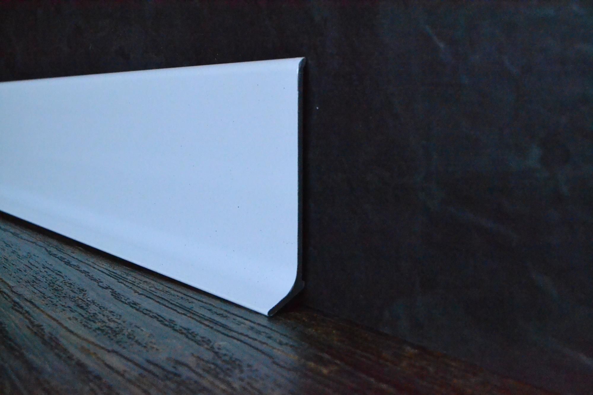 Плинтус алюминиевый L-образный белый (2500*11*60 мм) — купить в Воронеже