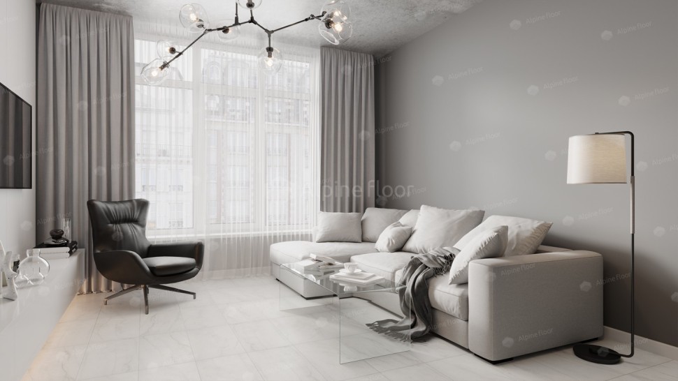 Виниловая плитка "Alpine Floor" Light Stone Брайс (608*303*2,5 мм) — купить в Воронеже