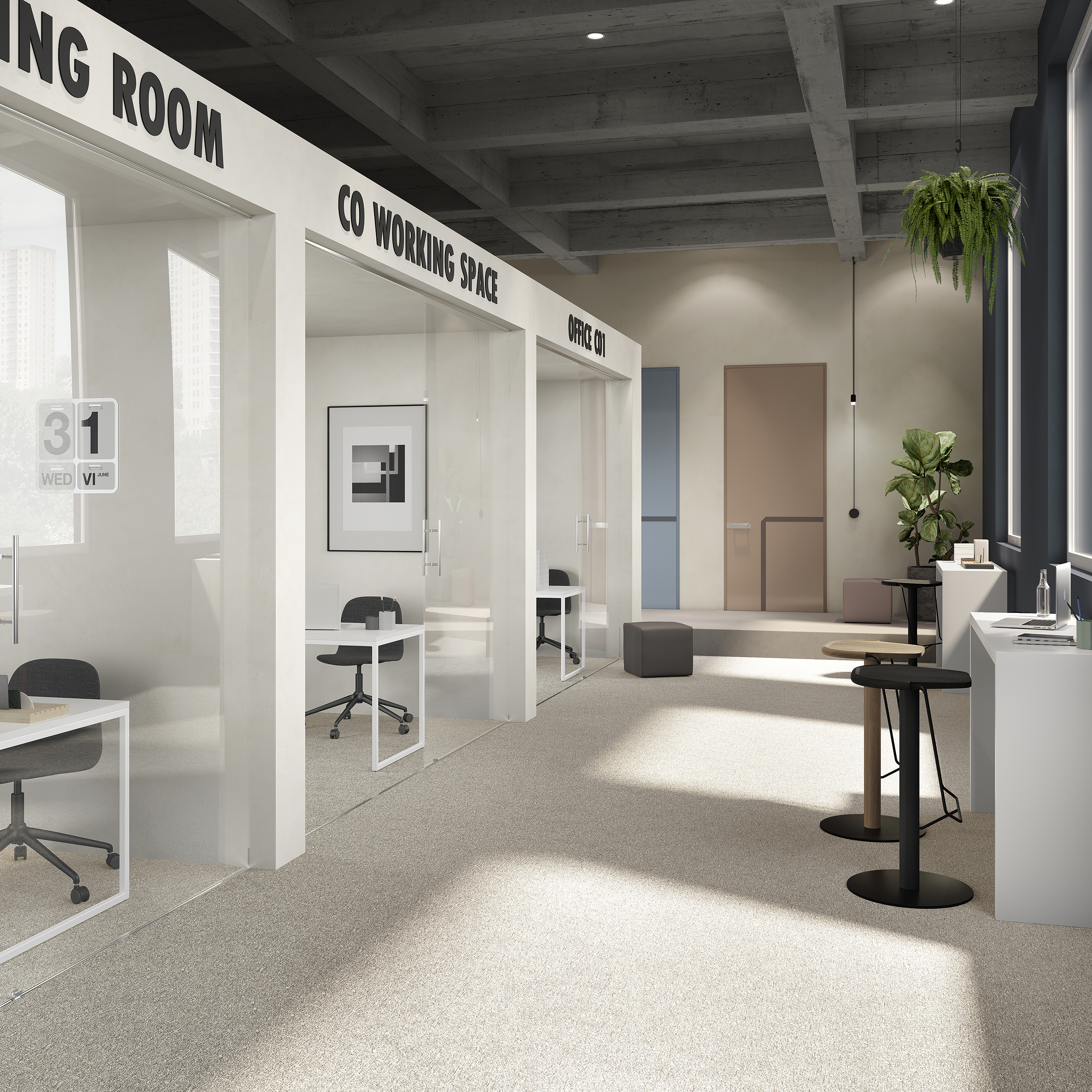 Ковровая плитка Medusa Tile 33 (500*500*5 мм) — купить в Воронеже