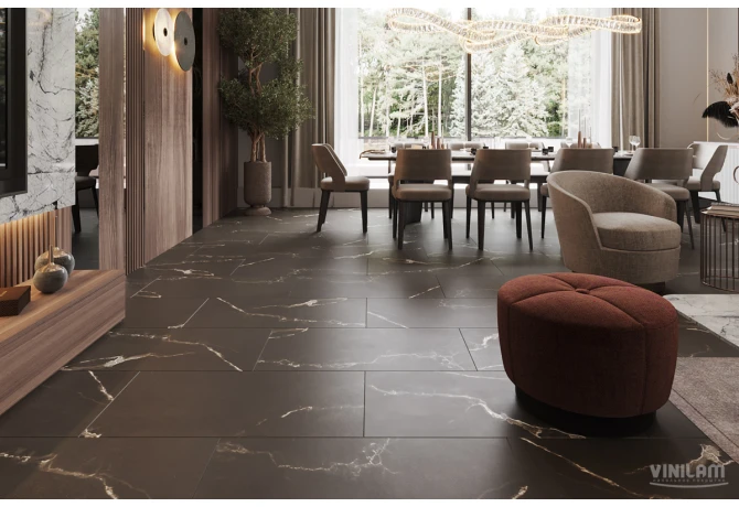 Кварц-винил Эбонитовый Мрамор (914,4*457,2*2,5 мм) — купить в Воронеже